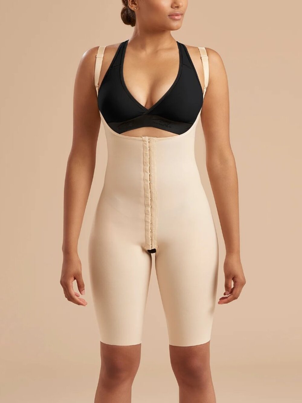 Marena Girdle with High Back - Short Length - Style No. SFBHS - Beige - Size S